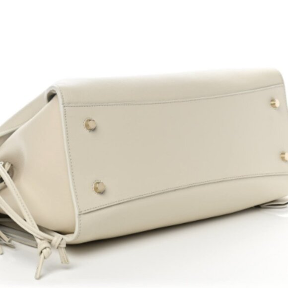 Mulberry Heavy Grain Medium Iris Tote in Chalk & Gold - Perfect Condition - Picture 7 of 8